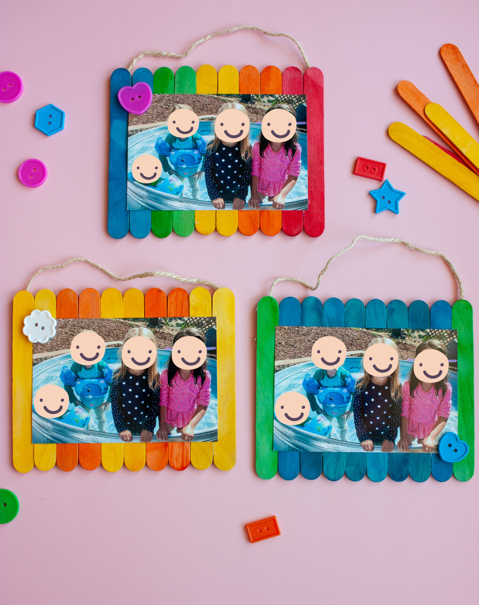 Popsicle Stick Picture Frames • In the Bag Kids' Crafts